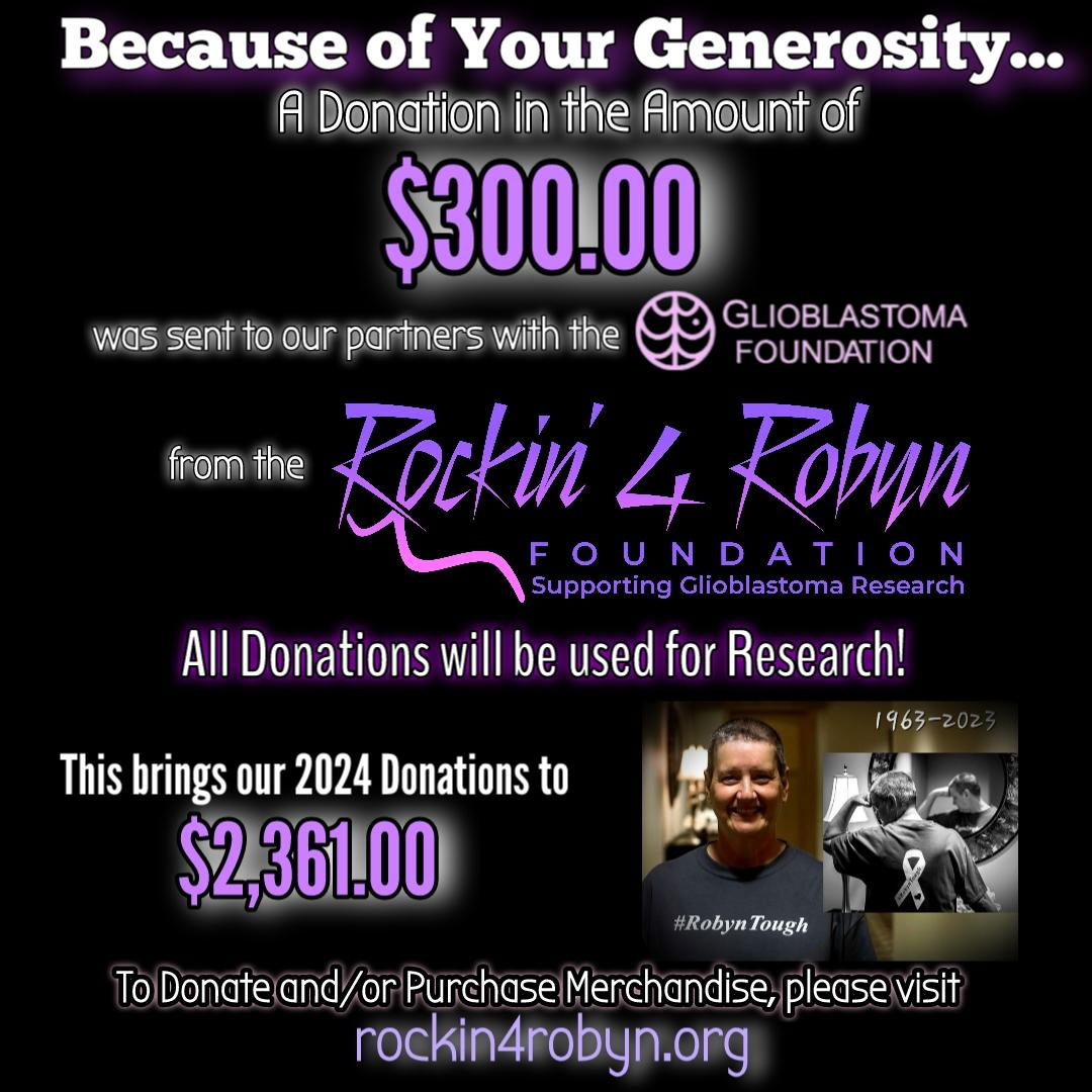 fight against glioblastoma donation raised